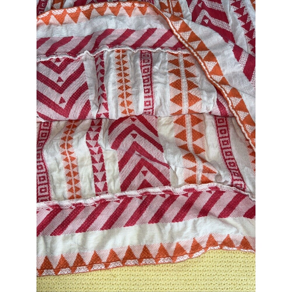 Old Navy short-sleeve Blouse Multicolor Textured Casual Boho Peasant Size 2x - Picture 6 of 8